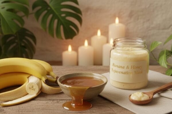 mascara banana e mel