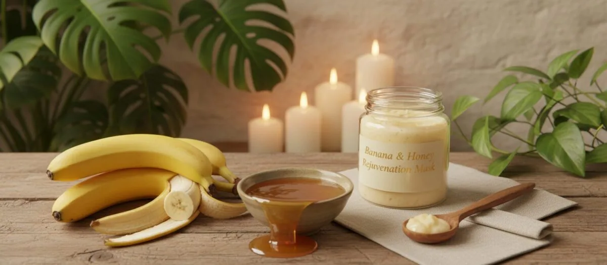 mascara banana e mel